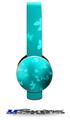 Bokeh Butterflies Neon Teal Decal Style Skin (fits Sol Republic Tracks Headphones - HEADPHONES NOT INCLUDED) 