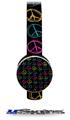 Kearas Peace Signs Black Decal Style Skin (fits Sol Republic Tracks Headphones - HEADPHONES NOT INCLUDED) 