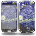 Vincent Van Gogh Starry Night - Decal Style Skin (fits Samsung Galaxy S III S3)
