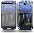 Vincent Van Gogh Starry Night Over The Rhone - Decal Style Skin (fits Samsung Galaxy S III S3)