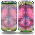 Tie Dye Peace Sign 103 - Decal Style Skin (fits Samsung Galaxy S III S3)