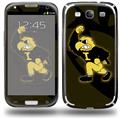 Iowa Hawkeyes Herky on Black - Decal Style Skin (fits Samsung Galaxy S III S3)