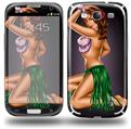 Hula Girl Pin Up - Decal Style Skin (fits Samsung Galaxy S III S3)