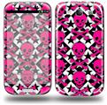 Pink Skulls and Stars - Decal Style Skin (fits Samsung Galaxy S III S3)