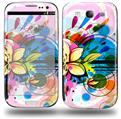 Floral Splash - Decal Style Skin (fits Samsung Galaxy S III S3)