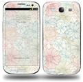 Flowers Pattern 02 - Decal Style Skin (fits Samsung Galaxy S III S3)
