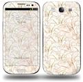 Flowers Pattern 17 - Decal Style Skin (fits Samsung Galaxy S III S3)