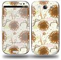 Flowers Pattern 19 - Decal Style Skin (fits Samsung Galaxy S III S3)