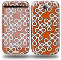 Locknodes 03 Burnt Orange - Decal Style Skin (fits Samsung Galaxy S III S3)