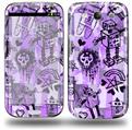 Scene Kid Sketches Purple - Decal Style Skin (fits Samsung Galaxy S III S3)