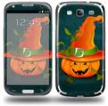 Halloween Mean Jack O Lantern Pumpkin - Decal Style Skin (fits Samsung Galaxy S III S3)