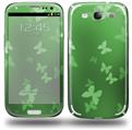 Bokeh Butterflies Green - Decal Style Skin (fits Samsung Galaxy S III S3)