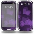 Bokeh Hearts Purple - Decal Style Skin (fits Samsung Galaxy S III S3)