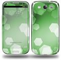 Bokeh Hex Green - Decal Style Skin (fits Samsung Galaxy S III S3)
