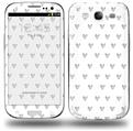 Hearts Gray - Decal Style Skin (fits Samsung Galaxy S III S3)