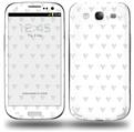 Hearts Light Green - Decal Style Skin (fits Samsung Galaxy S III S3)