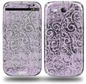 Folder Doodles Lavender - Decal Style Skin (fits Samsung Galaxy S III S3)