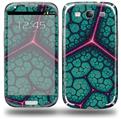 Linear Cosmos Teal - Decal Style Skin compatible with Samsung Galaxy S III S3