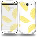 Lemons - Decal Style Skin compatible with Samsung Galaxy S III S3