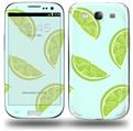 Limes Blue - Decal Style Skin compatible with Samsung Galaxy S III S3