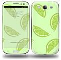 Limes Green - Decal Style Skin compatible with Samsung Galaxy S III S3