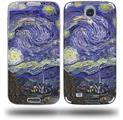 Vincent Van Gogh Starry Night - Decal Style Skin (fits Samsung Galaxy S IV S4)
