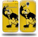 Iowa Hawkeyes Herky on Gold - Decal Style Skin (fits Samsung Galaxy S IV S4)