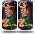 Hula Girl Pin Up - Decal Style Skin (fits Samsung Galaxy S IV S4)