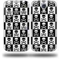 Skull Checkerboard - Decal Style Skin (fits Samsung Galaxy S IV S4)