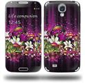 Grungy Flower Bouquet - Decal Style Skin (fits Samsung Galaxy S IV S4)