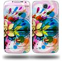 Floral Splash - Decal Style Skin (fits Samsung Galaxy S IV S4)