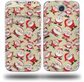 Lots of Santas - Decal Style Skin (fits Samsung Galaxy S IV S4)