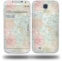 Flowers Pattern 02 - Decal Style Skin (fits Samsung Galaxy S IV S4)