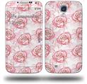 Flowers Pattern Roses 13 - Decal Style Skin (fits Samsung Galaxy S IV S4)