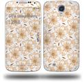 Flowers Pattern 15 - Decal Style Skin (fits Samsung Galaxy S IV S4)