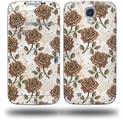 Flowers Pattern Roses 20 - Decal Style Skin (fits Samsung Galaxy S IV S4)
