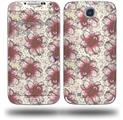 Flowers Pattern 23 - Decal Style Skin (fits Samsung Galaxy S IV S4)