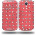 Paper Planes Coral - Decal Style Skin (fits Samsung Galaxy S IV S4)