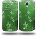 Bokeh Butterflies Green - Decal Style Skin (fits Samsung Galaxy S IV S4)