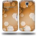 Bokeh Hex Orange - Decal Style Skin (fits Samsung Galaxy S IV S4)