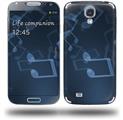 Bokeh Music Blue - Decal Style Skin (fits Samsung Galaxy S IV S4)