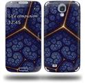 Linear Cosmos Blue - Decal Style Skin compatible with Samsung Galaxy S IV S4