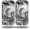 Liquid Metal Chrome - Decal Style Skin compatible with Samsung Galaxy S IV S4