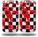 Checkerboard Splatter - Decal Style Skin (fits Samsung Galaxy S IV S4)