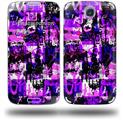 Purple Graffiti - Decal Style Skin (fits Samsung Galaxy S IV S4)