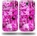 Pink Plaid Graffiti - Decal Style Skin (fits Samsung Galaxy S IV S4)