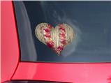 Aloha - I Heart Love Car Window Decal 6.5 x 5.5 inches