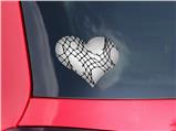 Ripped Fishnets - I Heart Love Car Window Decal 6.5 x 5.5 inches