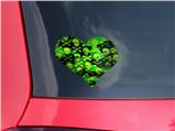 Skull Camouflage - I Heart Love Car Window Decal 6.5 x 5.5 inches