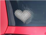 Fishnets - I Heart Love Car Window Decal 6.5 x 5.5 inches